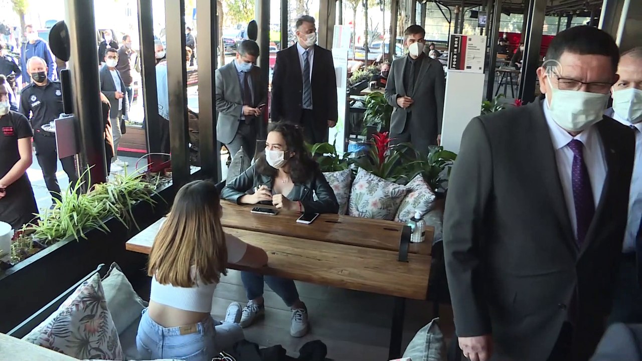 ANTALYA - Kovid-19 denetimlerine Emniyet Genel Müdürü Mehmet Aktaş da katıldı