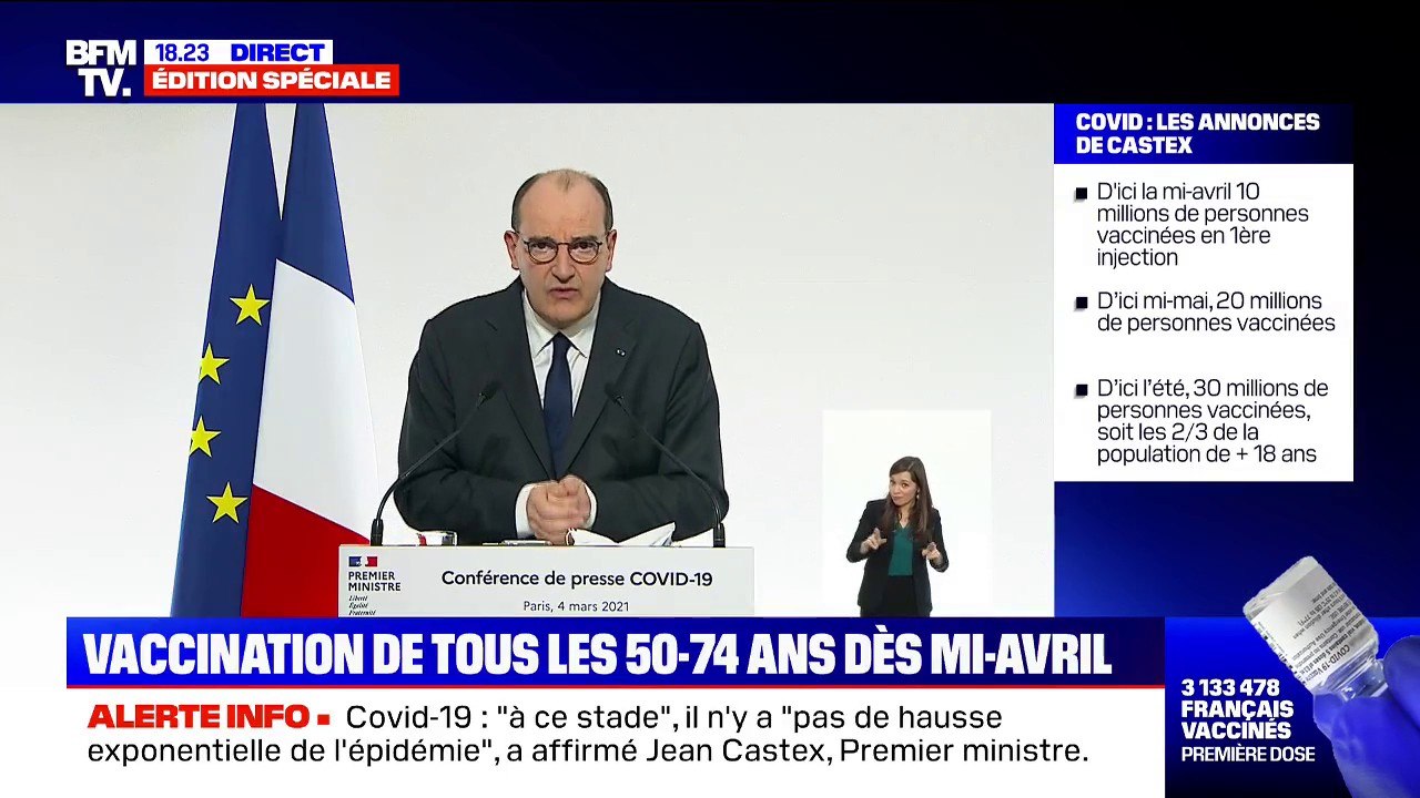 Jean Castex: "135.000 nouvelles doses qui seront allouées d’ici ce soir dans les départements prioritaires"