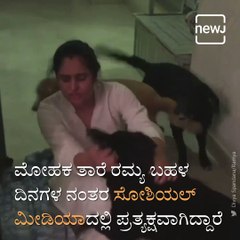 Sandalwood Actress Ramya Shares Fun-filled Moments With Pets