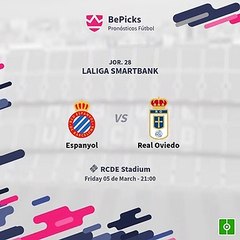 Jornada 28ª Liga Smartbank 2020/2021 RCD Espanyol vs Real Oviedo Los numeros.