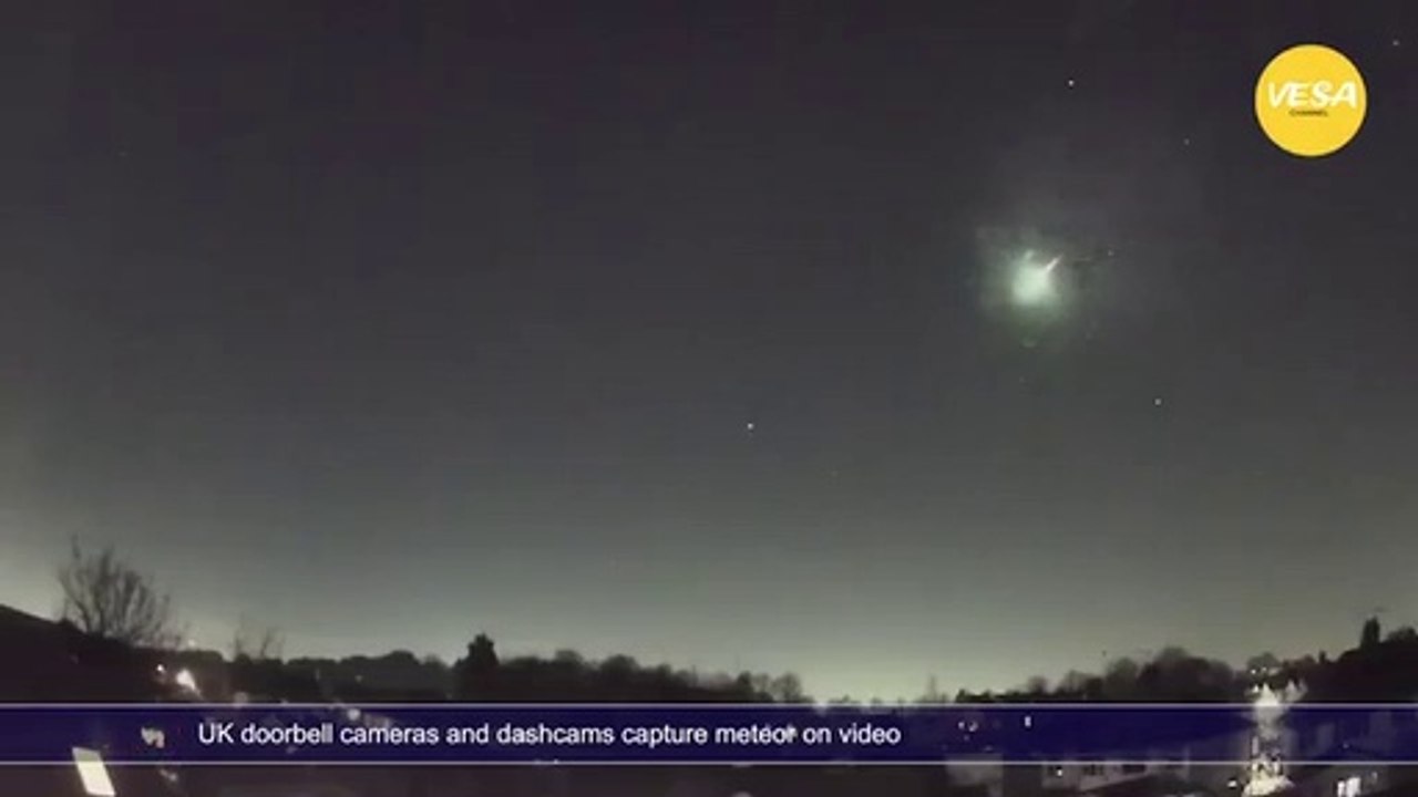 UK doorbell cameras and dashcams capture meteor on video