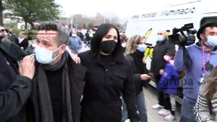 Rosa López, en el funeral de Álex Casademunt: "Era un ser maravilloso"