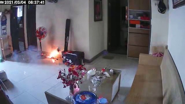 Battery Charger Explodes Causing a Fire