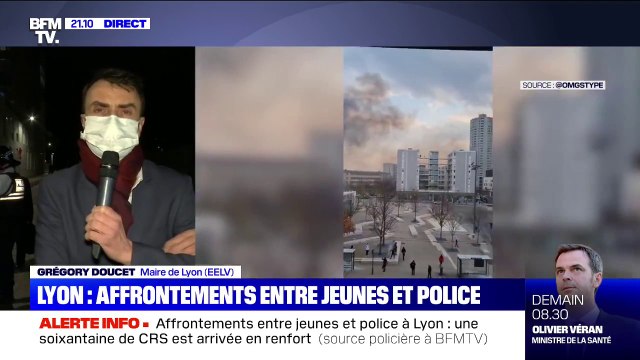 Grégory Doucet sur les affrontements à Lyon: On a prévu une présence de la police nationale et de la police municipale plus importante