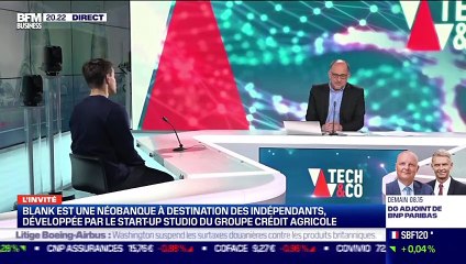 Simon Parisot (Blank) : Blank est une néobanque à destination des indépendants, développée par le start-up studio du Groupe Crédit Agricole - 04/03