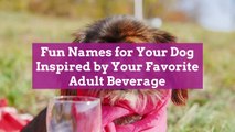 Fun Names for Your Dog Inspired by Your Favorite Adult Beverage