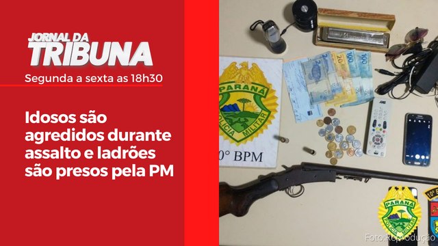 Idosos são agredidos durante assalto e ladrões são presos pela PM