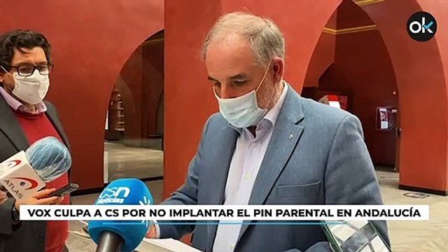 Vox culpa a Cs por no implantar el pin parental en Andalucía