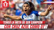 Gerardo Flores: 'Tengo como meta ser campeón con Cruz Azul como entrenador'