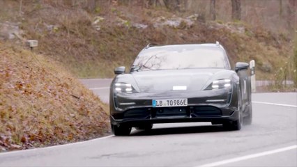 Porsche Taycan Cross Turismo hits the road