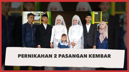 Pasangan Kembar Nikah Barengan Buat Tercengang, Awas Ketuker!