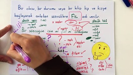 7. sınıf TÜRKÇE Fiiller