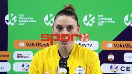 Melis: "Finaller normal, şampiyonluk önemlidir"