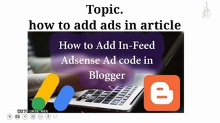 How to ad adcode in post article of your blogger hindi urdu