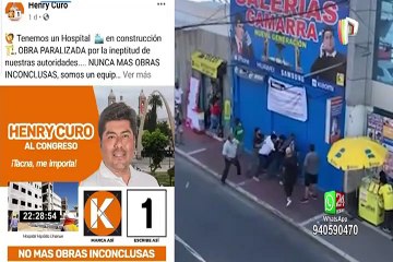 Tacna: candidato al congreso por Fuerza Popular se pelea en la calle
