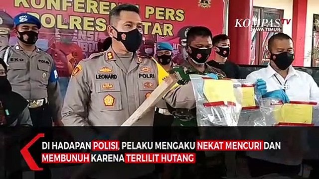 Polisi Tangkap Pembunuh Sadis Pemilik Toko di Blitar