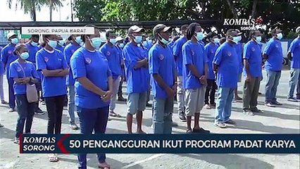 50 Pengangguran Ikut Program Padat Karya