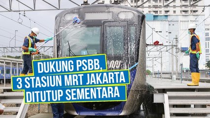 Stasiun MRT Jakarta Ditutup untuk Umum