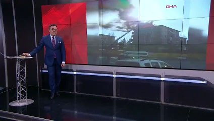 Eyüpsultan'da binanın çatısı alev alev yandı