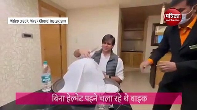 Vivek Oberoi shares an important message of wearing a helmet in funny way