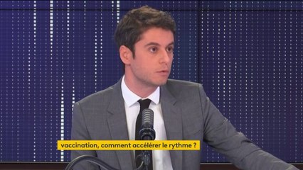 Covid-19 : "Il y a la nécessité d'accélérer sur la vaccination", admet Gabriel Attal