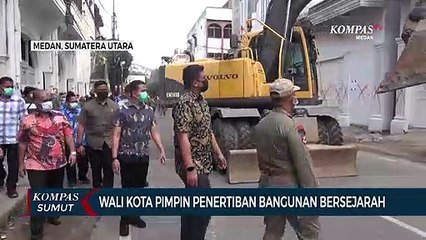 Wali Kota Medan Pimpin Penertiban Bangunan Bersejarah