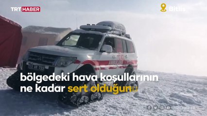Helikopter enkazının bulunduğu bölgede zorlu hava şartları hakim