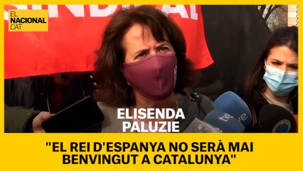 Elisenda Paluzie: "El Rei d'Espanya no serà mai benvingut a Catalunya"