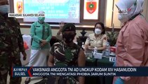 Anggota TNI Mengatasi Phobia Jarum Suntik Saat Di Vaksin