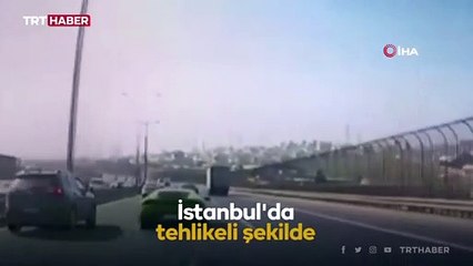 Trafikte 'makas' atan sürücü lüks aracını parçaladı