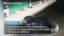 La Policía Nacional pilla 'in fraganti' a un grupo criminal especializado en alunizajes en tiendas de telefonía