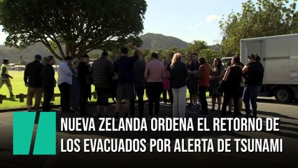Nueva Zelanda ordena el retorno de evacuados tras rebajar alerta de tsunami