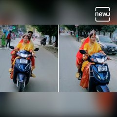 Newly Wedded Wife Drives Scooty With Husband To In Law's House In Siliguri