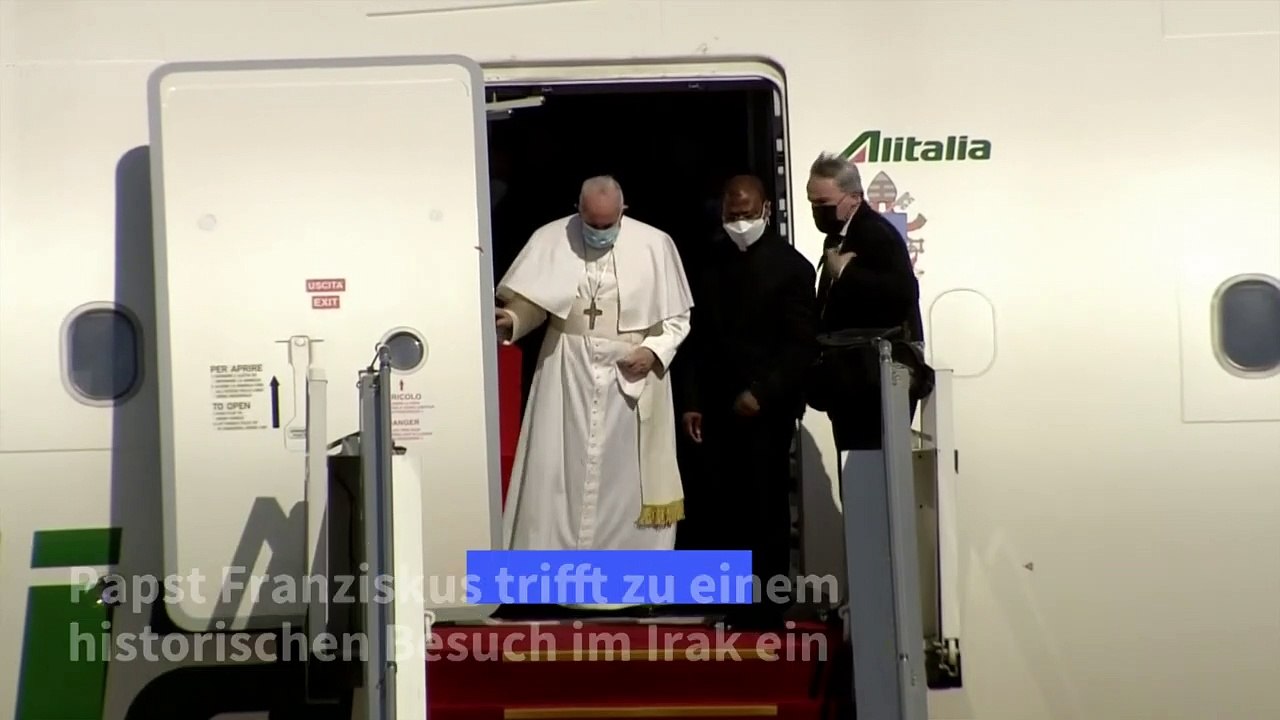 Papst zu Besuch im Irak eingetroffen