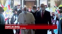 Pope Francis 'happy' to land in Iraq on historic 4-day visit