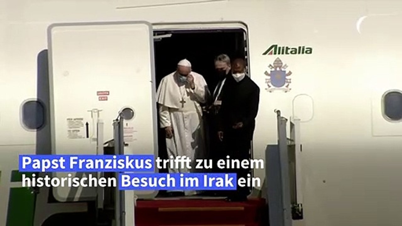 Papst zu Besuch im Irak eingetroffen