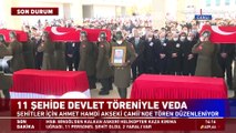 Ankara'da Bitlis şehitleri için devlet töreni