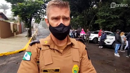 PM concede entrevista sobre manifestação dos comerciantes