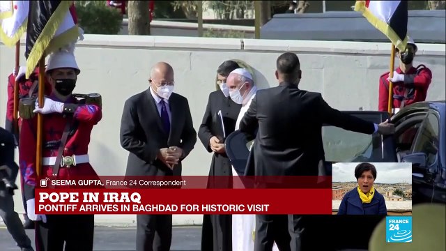 Pope Francis arrives in Baghdad for risky, historic Iraq tour