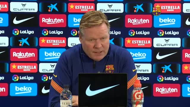 Koeman, sobre el derbi: Es mejor que el equipo que va más arriba pierda puntos