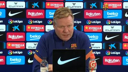 Koeman, sobre el derbi: "Es mejor que el equipo que va más arriba pierda puntos"
