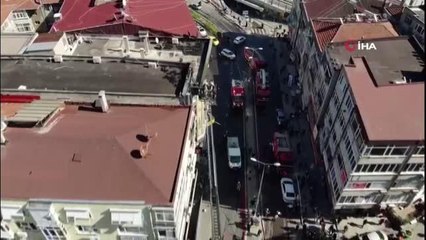 Kartal'da korkutan yangın...Dershane alevlere teslim oldu