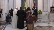 Katoliklerin ruhani lideri Papa, Irak Cumhurbaşkanı Salih'le ortak basın toplantısı düzenledi