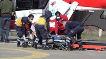 Kalp krizi geçiren yaşlı adamın yardımına ambulans helikopter yetişti