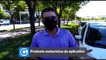 Protesto motoristas de aplicativo
