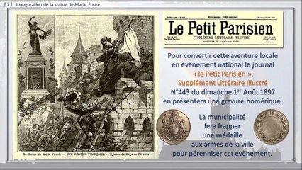 156 - PERONNE, BALADE DANS LE TEMPS,  -- Marie Fouré, du mythe à la réalité, ses statues.