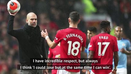 Pep full of respect but 'not scared' of United