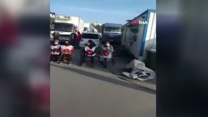 Kadın işçiler iş yerinde cinsel tacize uğradıklarını iddia ederek lojistik deposuna araç giriş-çıkışlarını kapattı