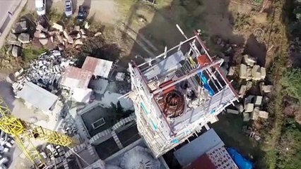 GİRESUN - Yeşil Cami'nin duvarları 34 yıldır emektar taş ustalarının ellerinde şekil alıyor