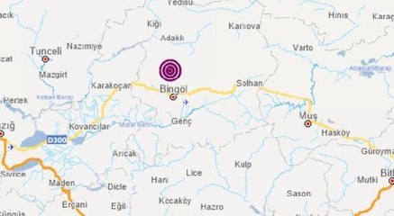 Bingöl'de, 4.0 büyüklüğünde deprem